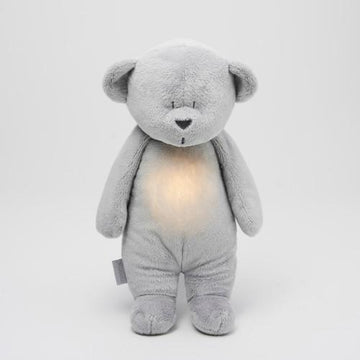 The Humming Bear met lichtje en muziek - Silver - Moonie